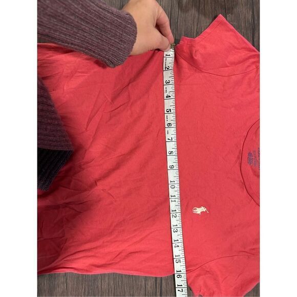 Polo Ralph Lauren Pink Salmon Short Sleeve Shirt Mini Dress Spring size S Casual - Picture 12 of 12